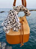 Borsa Baia in Pelle e Paglia | Secchiello Luxury Campi Flegrei