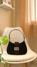 Borsa Sophia in Pelle e Camoscio | Handbag Luxury Cioccolato