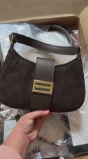 Borsa Sophia in Pelle e Camoscio | Handbag Luxury Cioccolato
