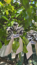 Scrunchie Luxury in Raso | Elastico Capelli Seta Campi Flegrei