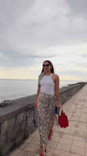 Pareo Miseno in Seta e Viscosa | Luxury Beachwear Campi Flegrei