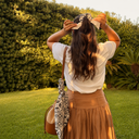 Scrunchie Luxury in Raso | Elastico Capelli Seta Campi Flegrei
