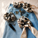 Scrunchie Luxury in Raso | Elastico Capelli Seta Campi Flegrei